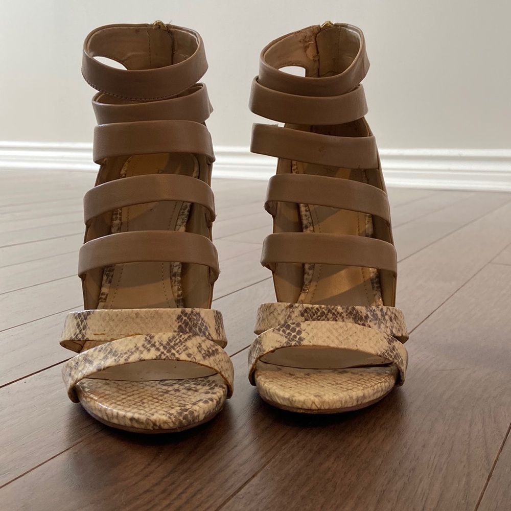Strappy heels